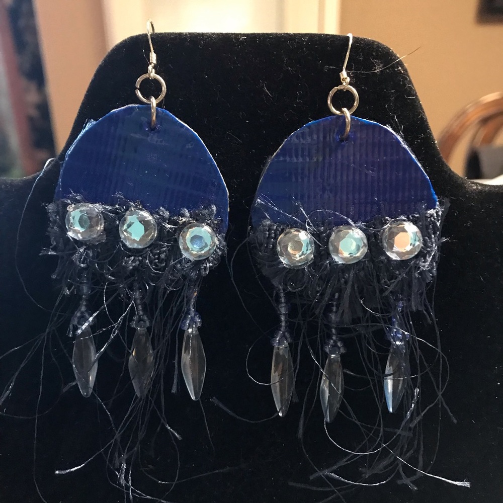 Blue earrings